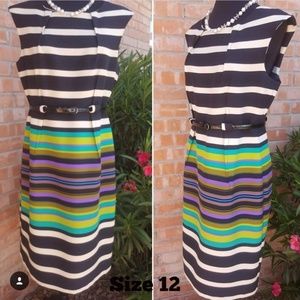 ❤Multi-color sheath dress❤ Size 12❤NEW CONDITION